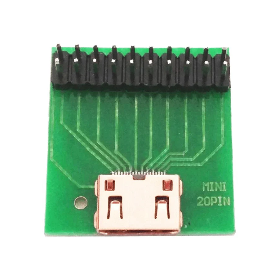 10 шт. DIY мини HDMI Тип C сварочный гнездо с 2 54 мм PCB плата прямой угол правый 19 Pin