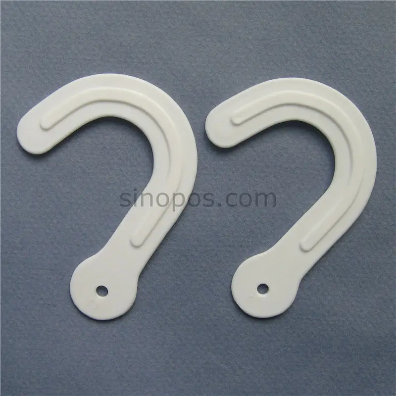 Гигантский пластиковый дисплей J крюк 6x8 см усиленный ткань образец заголовок