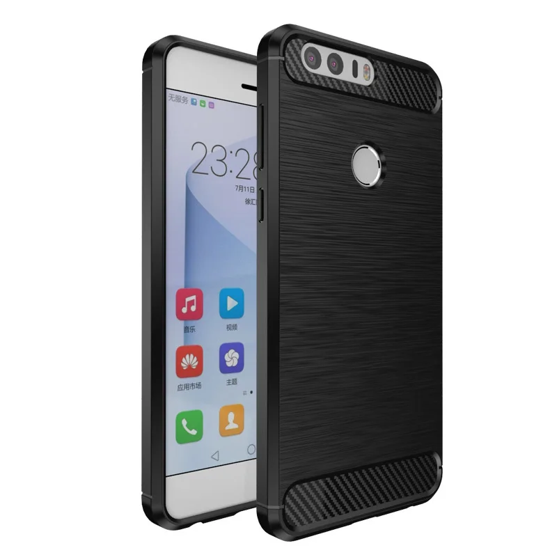 MAKAVO For Huawei Honor 8 Case Silicon Armor Soft Housing for Honor8 Pro Flexible Fundas Back Phone Cover Lite | Мобильные телефоны
