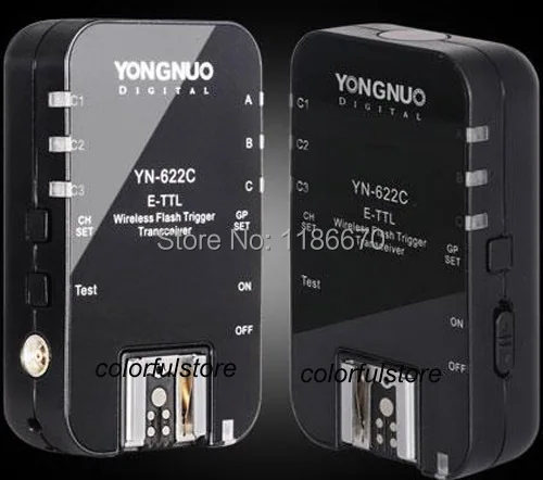 Беспроводной триггер YongNuo для Canon Rebel T3 XS T5i T4i T3i T2i T1i XSi XTi XT 2 4G YN622C TTL YN 622C C шт.|trigger for