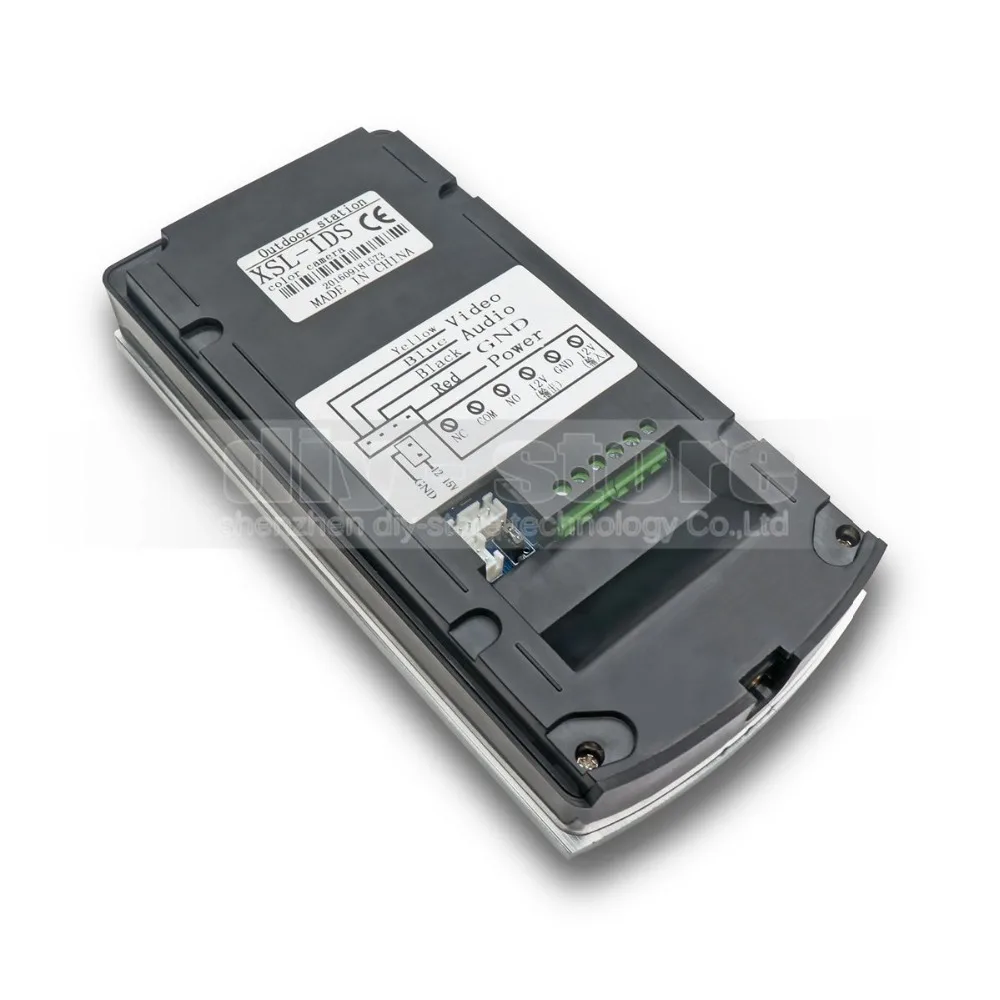 DIYSECUR 7 inch Touch Button Video Door Phone Intercom Doorbell IR Night Vision HD 300000 Pixels RFID Keypad Camera 1V5