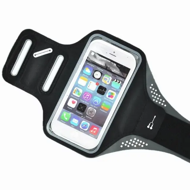 " спортивный браслет для бега для iphone 7 8 6 6s Plus X XR XS MAX XiaoMi 9 SE A2 A1 samsung S8 S9 Note 8 S10E S10 чехол нейлоновый чехол - Цвет: Black 2