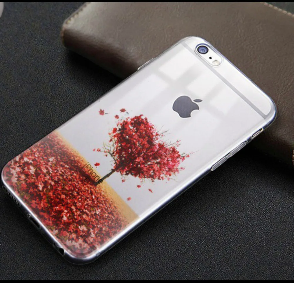 Landscape Scenery Case For iphone 7 6 6s Plus Mountain Building Sea Flower Nature View Soft Back cover 5 5s SE | Мобильные телефоны
