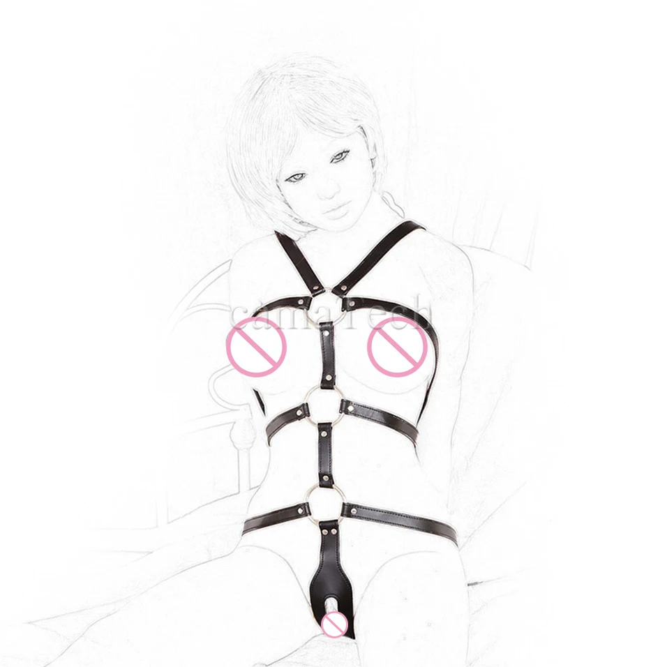 CamaTech бондажные ремни из искусственной кожи регулируемые для всего тела с