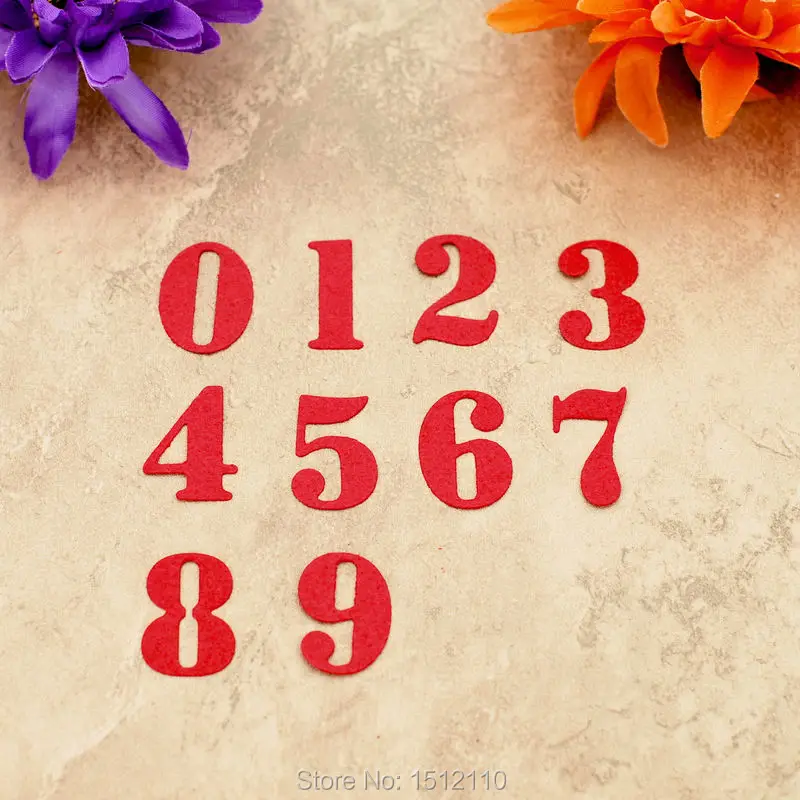 Металлические штампы с номером 0-9 для скрапбукинга фотоальбома | Дом и сад
