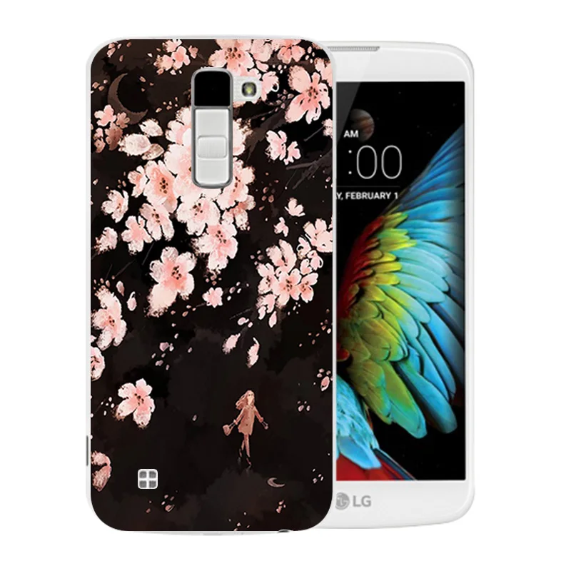 Luxury Flexible For LG K10 LTE K420N K430 K430ds F670 Soft TPU Gel Back Cover Ice Pattern Skin for K410 Phone Cases |