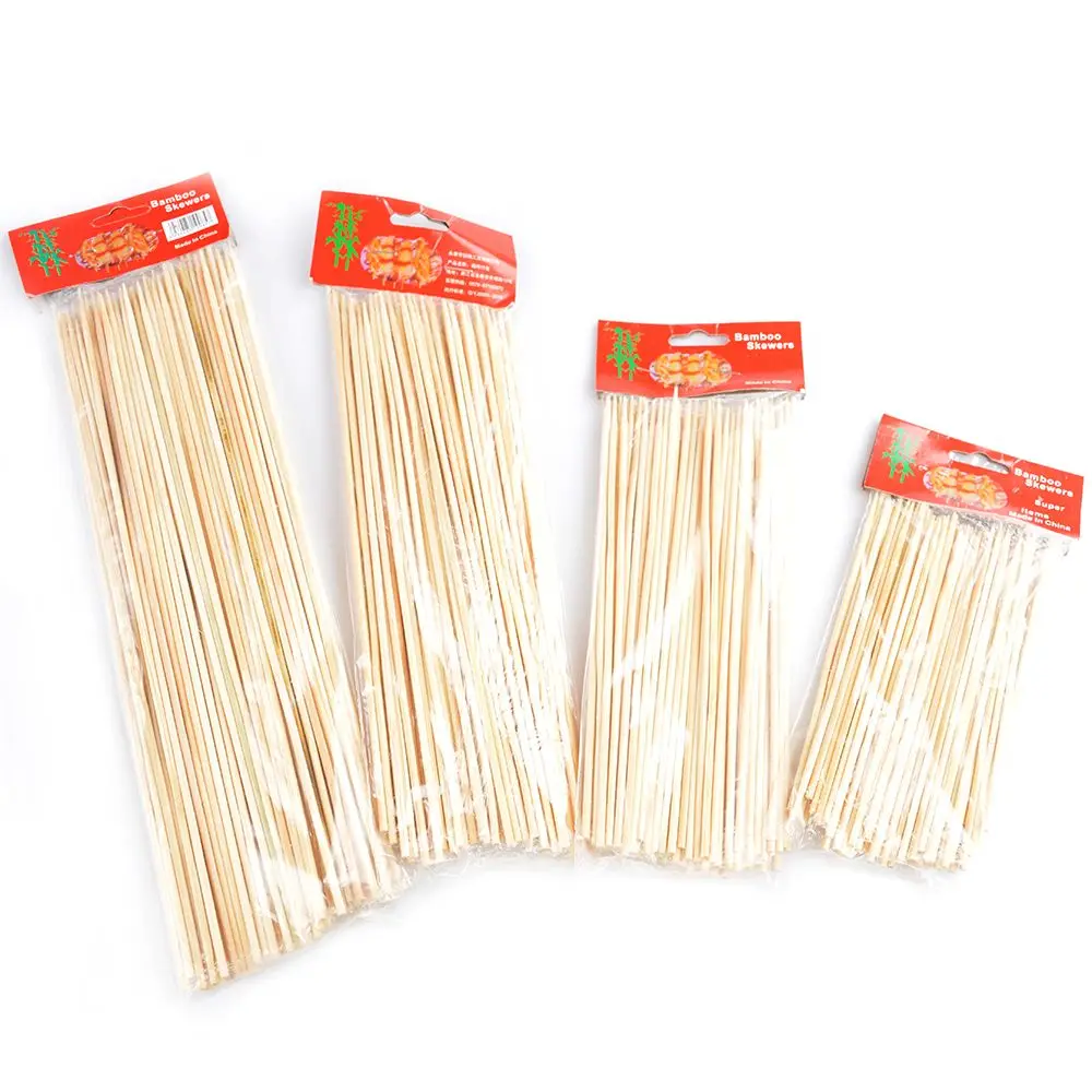 Бамбуковые Шпажки для барбекю уличные деревянные палочки пикника гриля