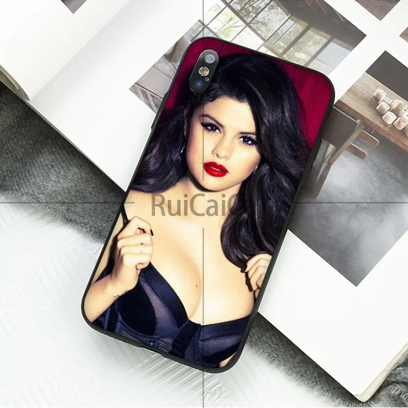 Ruicaica sexy Selena Gomez Роскошный Уникальный Дизайн чехол для телефона iPhone 8 7 6 6S Plus 5 5S SE XR X