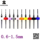 Станок для резки печатных плат 0,6-1,5 мм, фрезерный станок с ЧПУ, для металла, дерева, мини-инструменты для резьбы, карбид вольфрама, 10 шт.