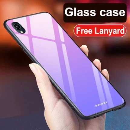 A6 Чехол для Vivo Y91C ЧЕХОЛ ДЛЯ VIVO Y91C чехол 6,22 мультфильм стекло жесткий задняя крышка чехол для телефона для VIVO Y91C VIVOY91 Y 91 Y91 91C VIVOY91C - Цвет: A6