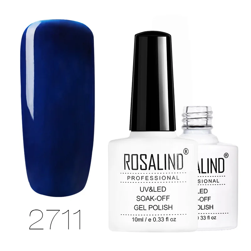2711 ROSALIND Гель-лак 1 шт. УФ-лак для ногтей Nagellak полуперманентный впитывающий Гель-лак для маникюра Гибридный Гвоздь Грунтовка Гель-лак для ногтей - Цвет: 2711