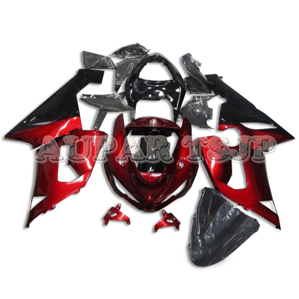 

Candy Red and Black Lowers Motorbike Cowling For Kawasaki ZX6R ZX636 2005 2006 636 05 06 Fairings ABS Injection Plastic Bodywork