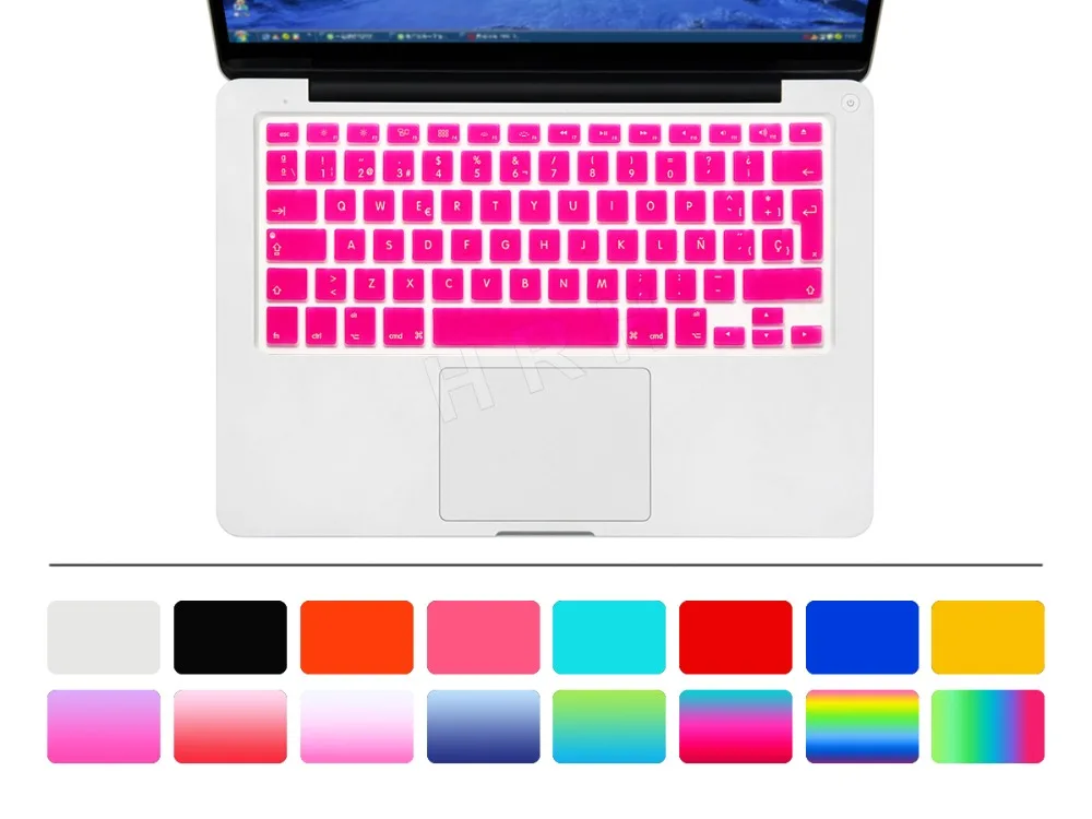 Английская испанская клавиатура 2 шт для Macbook Air Pro Retina 13 15 Защитная пленка