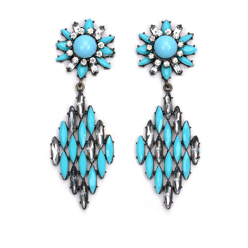 Новое поступление Лидер продаж 2016 года Серьги женские модные неоновые Shourouk