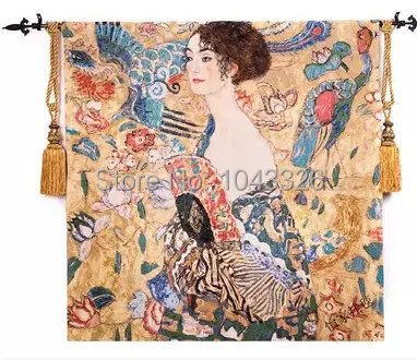 Всемирно известная картина Klimt платье веера женское украшение для картины