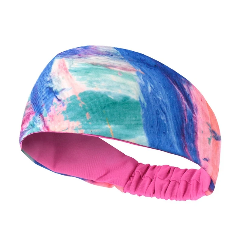 Fitness Unisex Sweatband Breathable Soft Lightweight Headband Print Hairband Sweat Absorbing Headwrap Sportswear Accessories | Спорт и