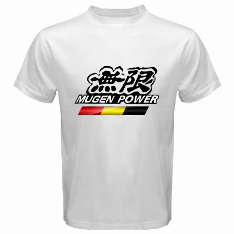 Новый MUGEN POWER JAZZ тюнинг гонки с логотипом автомобиля мужская белая футболка S M L XL