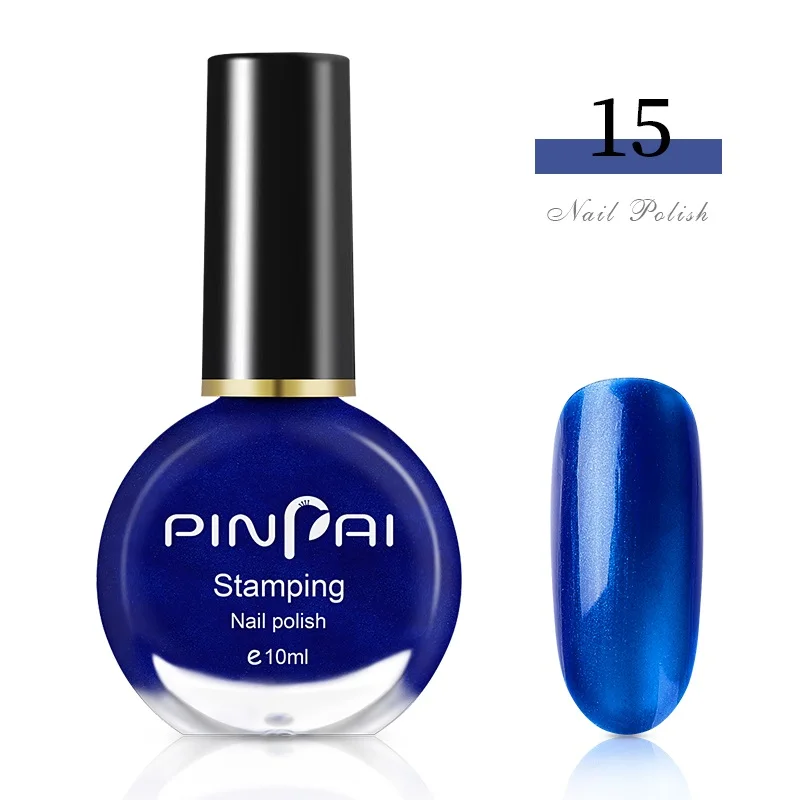Color 15 Pinpai 10 мл Очищаемый на водной основе лак для ногтей с блестками быстрая сушка легкое удаление Nagellak Маникюр цветная краска Vernis лак для ногтей - Цвет: Color 15