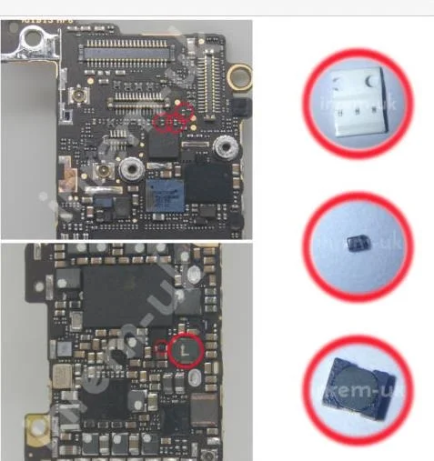 50 компл./лот для iPhone 5 5G подсветка диод D1 задняя катушка L3 &quotL&quot FL24 FL25 FL26