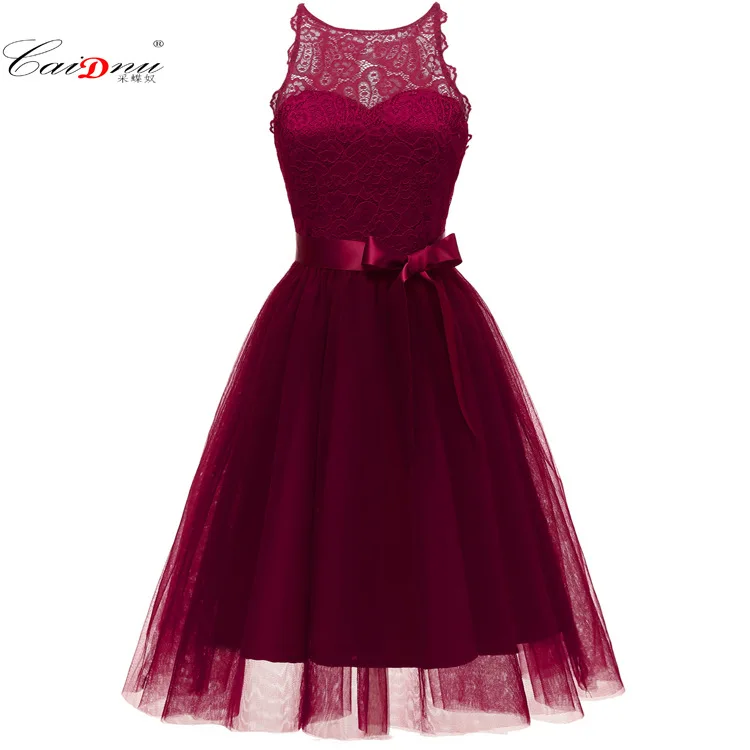 2020 горячая Распродажа кружевное платье принцессы с бантом подружки невесты в