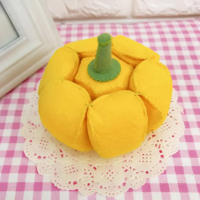 DIY Швейные фетровые овощи ручной работы капуста/Морковь/кукуруза/тыква/Картофель/помидор/перец vetegatble игрушки Войлок diy пакет