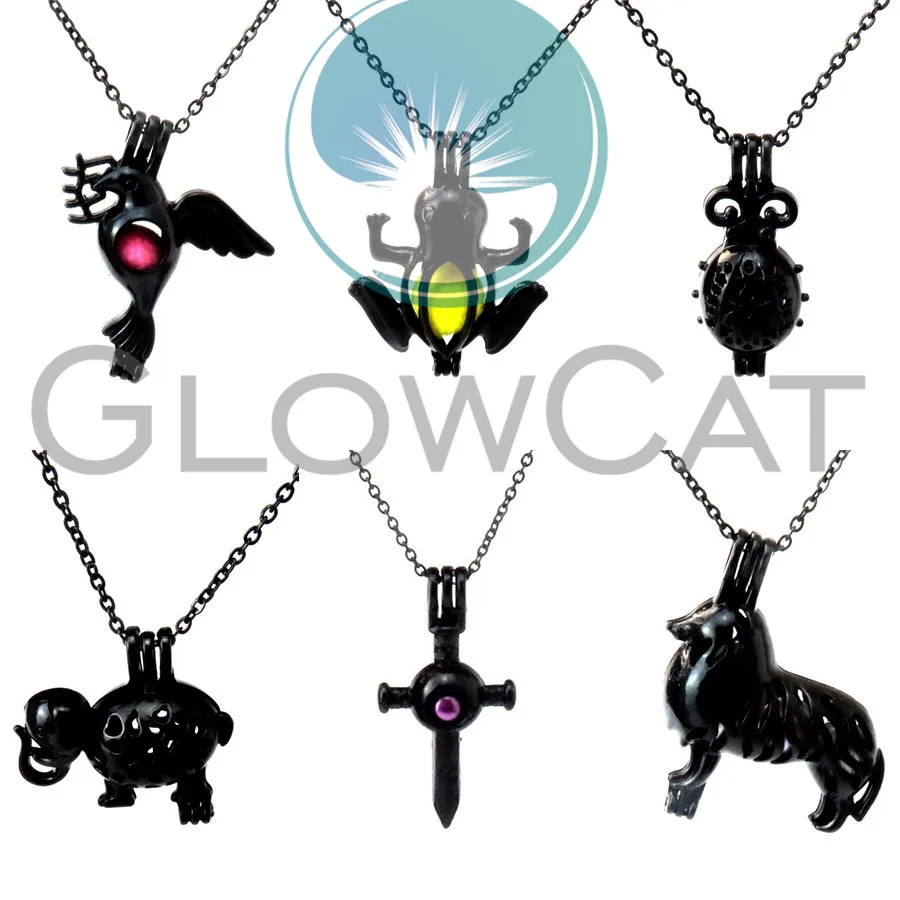 GLOWCAT голубь птица лягушка меч волк Счастливый Слон бусины клетка аромадиффузор