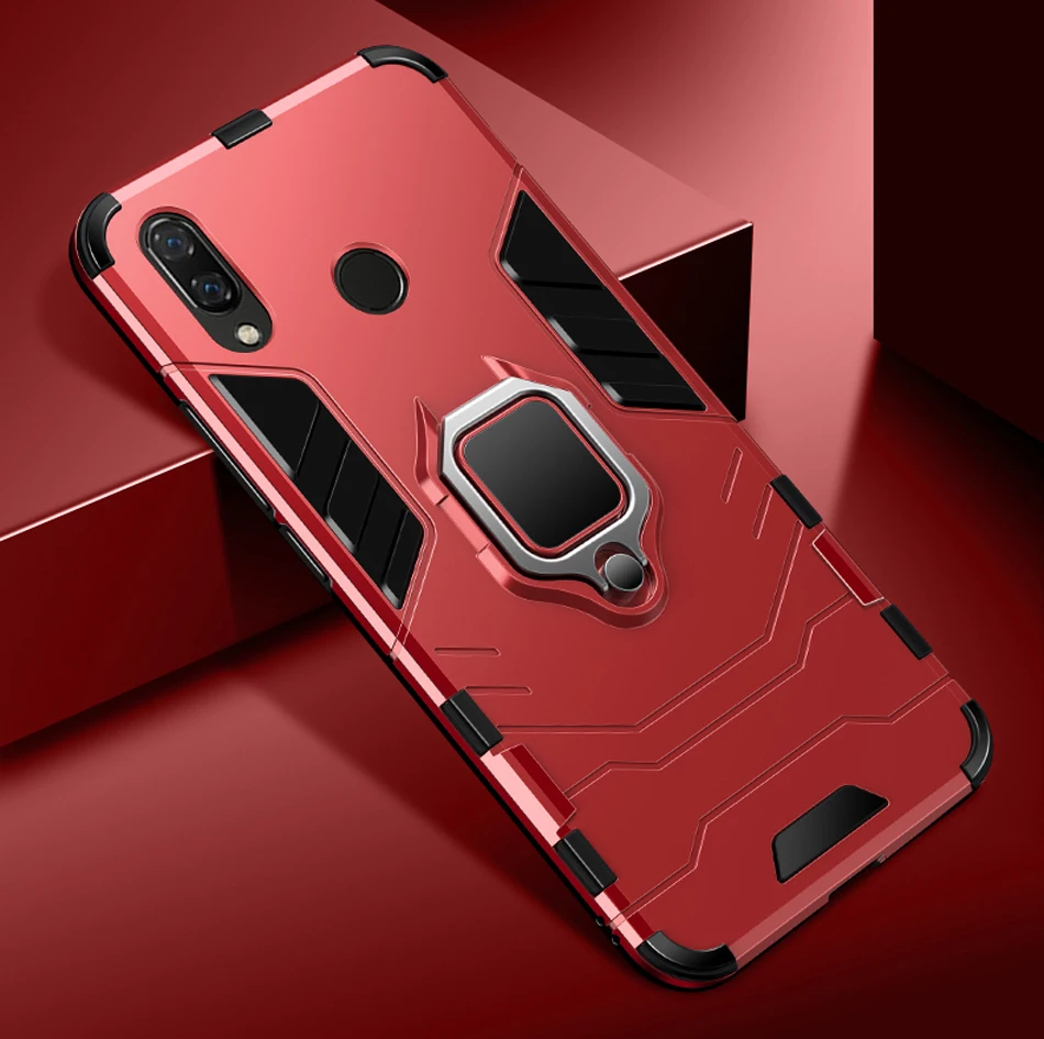 ITEUU Nova 3 палец кольцо подставка Броня чехол для huawei Nova 3 чехол s противоударный Противоударный задняя крышка Nova3