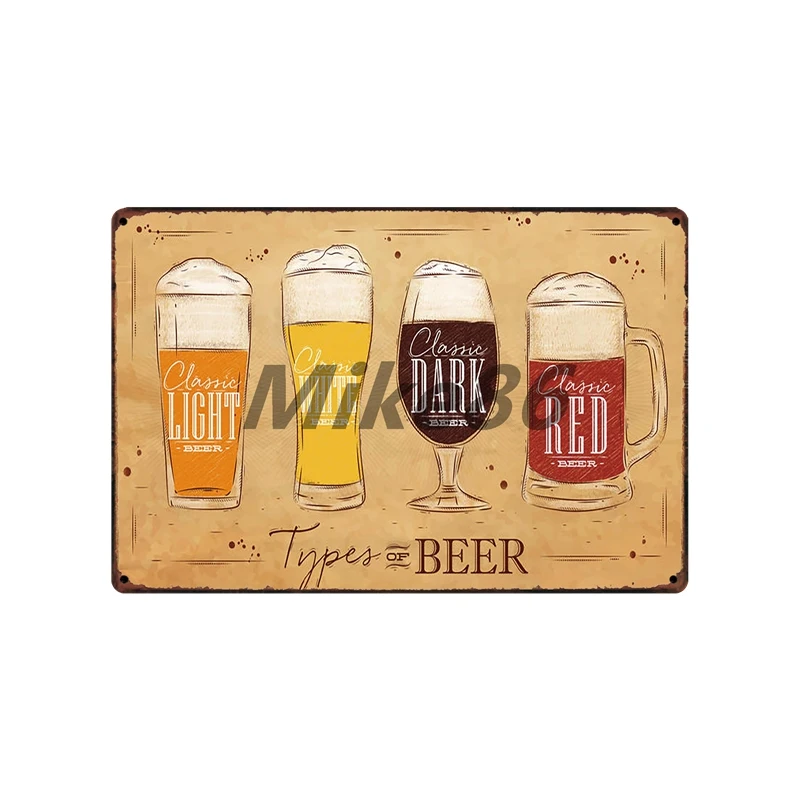 [Mike86] забавное пиво BREWCO вино мира жестяная вывеска на заказ плакат личность Классический Металл живопись Декор Искусство FG-5121 - Цвет: SA-4707