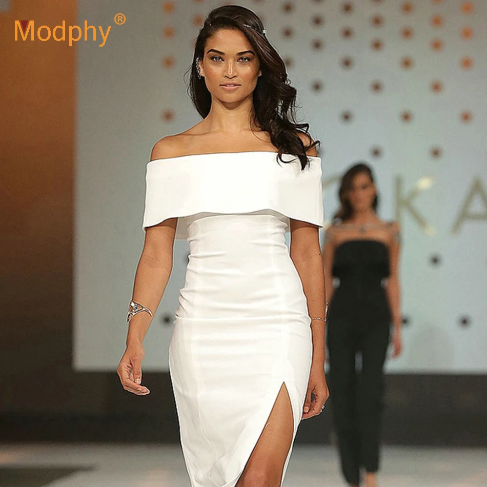 Сексуальное Клубное платье миди 2020 Новое Женское летнее с открытыми плечами