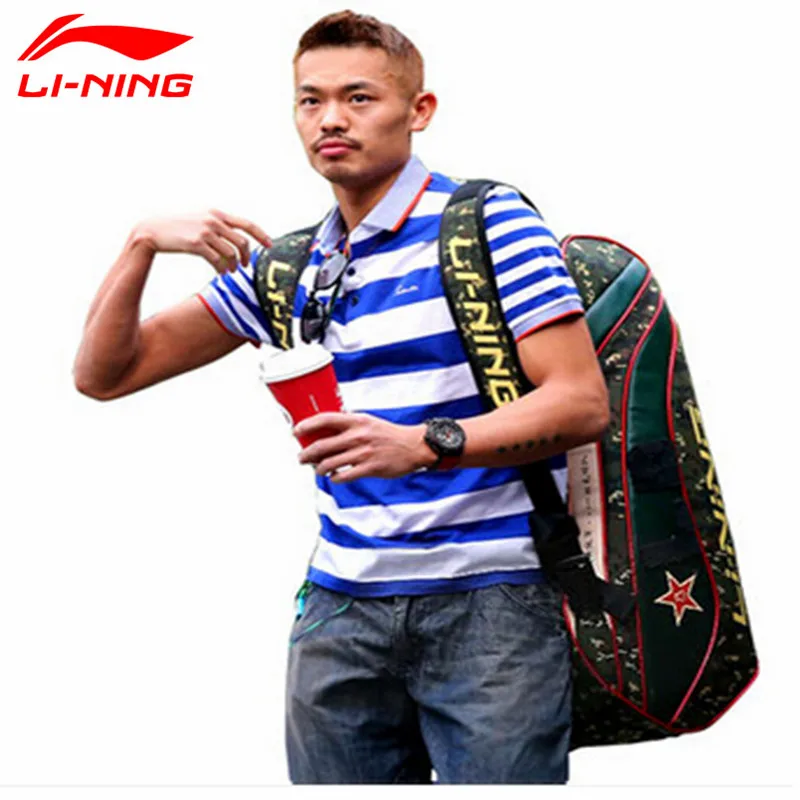 Сумка для бадминтона Lindan сумка ракеток новинка 2015 оригинальная с 6/9 загрузкой