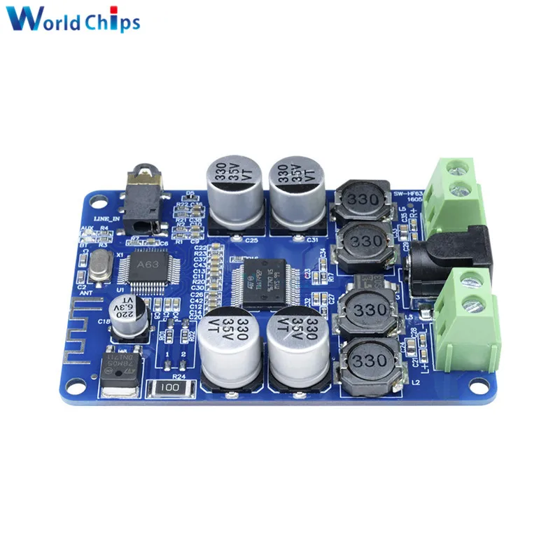 

TDA7492P Bluetooth V2.1 Аудио приемник усилитель мощности плата с AUX 2X25W