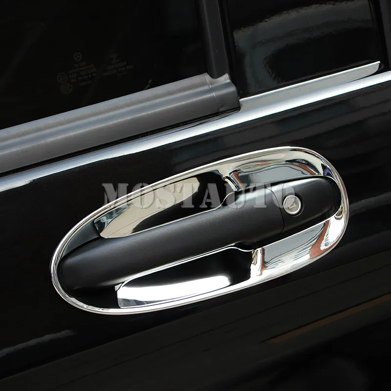 

ABS Chrome Side Door Handle Bowl Cover For Benz V-Class W447 Vito 2014-2021 8pcs Car Accessories Interior Car Decor Car Trim