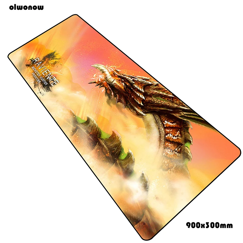 Monster hunter коврик для мыши 900x300x3 мм красивый игровой коврик для мыши большая клавиатура Коврик для мыши - Цвет: Size 900x300x3mm