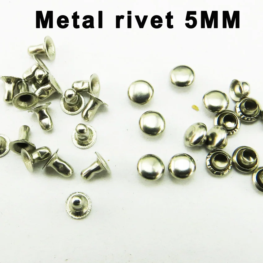 

200PCS 5MM*5MM silver METAL RIVETS decoraton buttons sewing clothes accessory BRAND trousers rivet MR-034