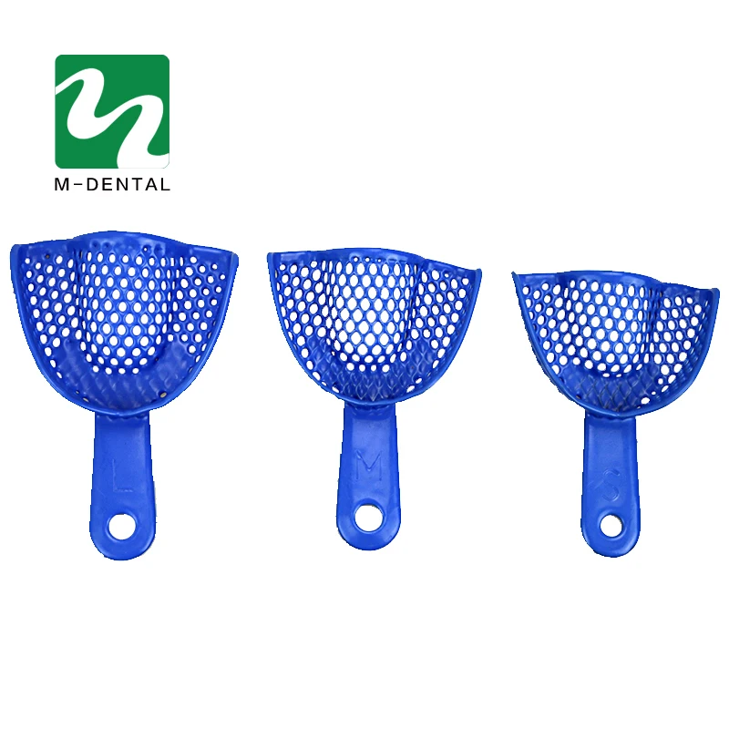 10 шт. пластиковые стальные зубные оттискные лотки фотоматериалы