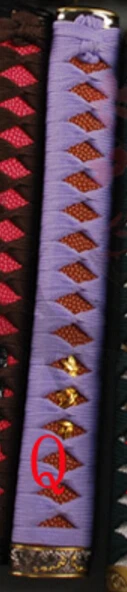 Высококачественная Изысканная ручка Tsuka для японского меча катана Rayskin и высококачественная Fuchi Kashira хорошая