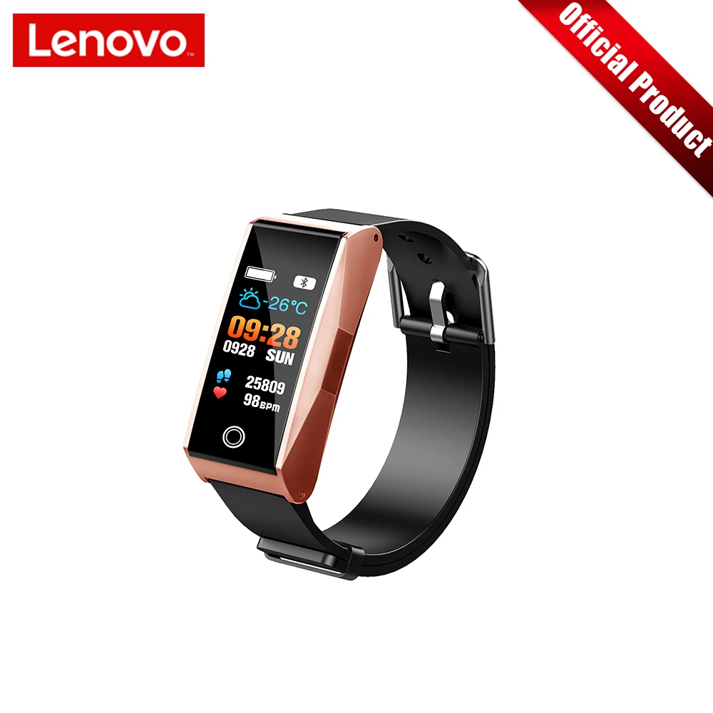 Lenovo смарт браслет пульсометр кровяное давление спортивные часы 0 96 &quotTFT