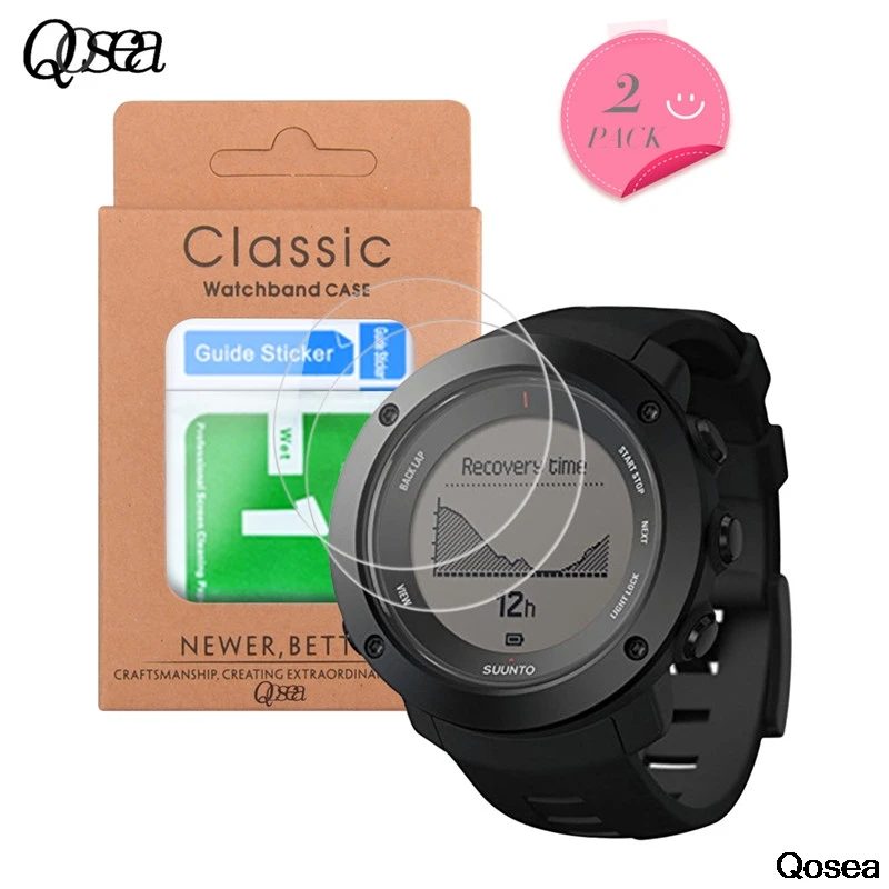 Qosea (2 шт) Закаленное стекло для Suunto Ambit3 вертикальный gps ультратонкий 9 H Hardnes