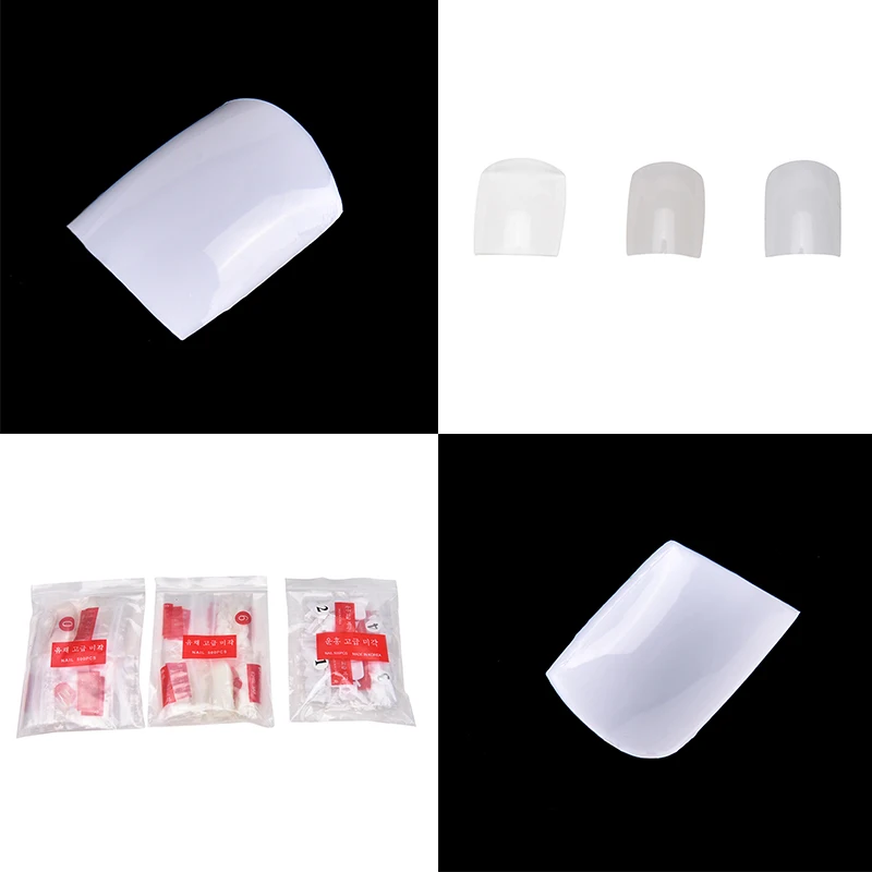 Акриловые натуральные Поддельные 3 цвета искусственные Типсы для ногтей ног