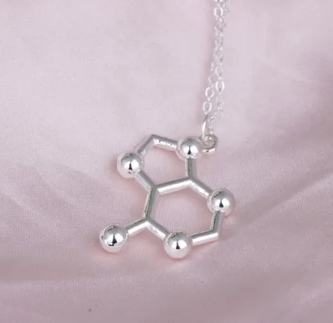 N323 модное ювелирное изделие биология в тематическом стиле аденина на базе DNA пара