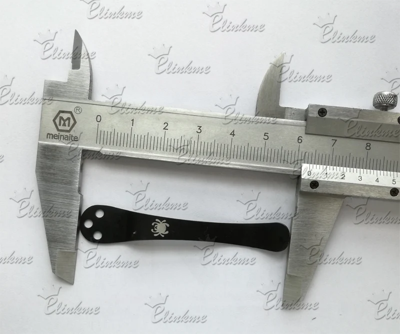 5 шт./лот 11 мм* 64 мм карманный зажим складные ножи клип фонарик Spyderco клип или EDC инструменты с винтами(без 08