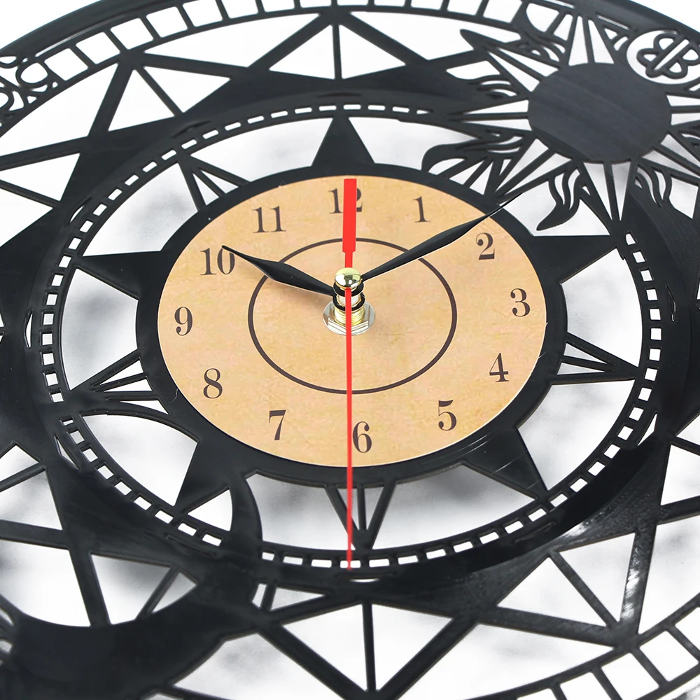 Большие виниловые часы Horloge Murale компакт диск 3D настенные кварцевые