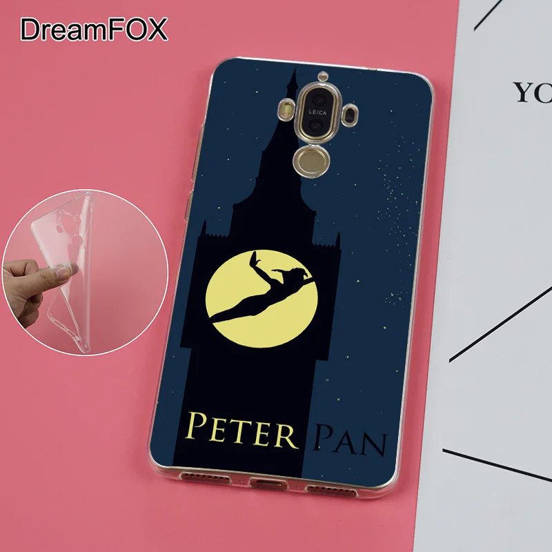 DREAMFOX K142 Peter Pan Book Soft TPU Silicone Case Cover For Huawei Mate G 7 8 9 10 Nova 2 Lite Pro Plus |