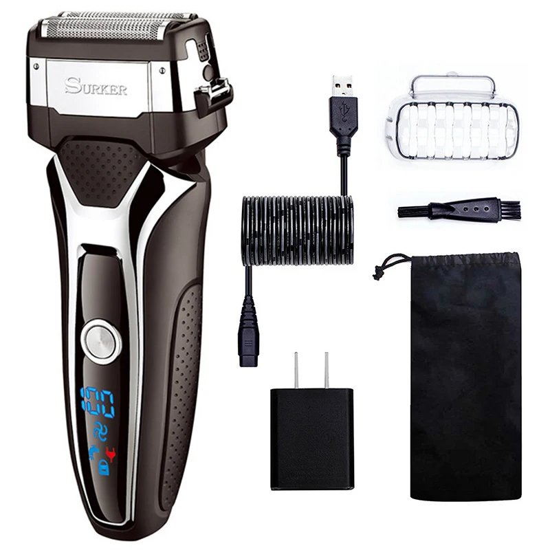 Surker Rscx-9008 Мужская Профессиональная с ЖК-цифровым дисплеем 3D плавающее лезвие