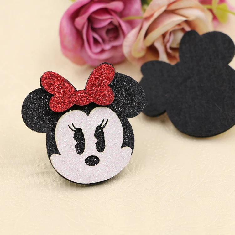 50 pcs/lot Glitter Cartoon Animal Hair accessories shoe garment decoration |