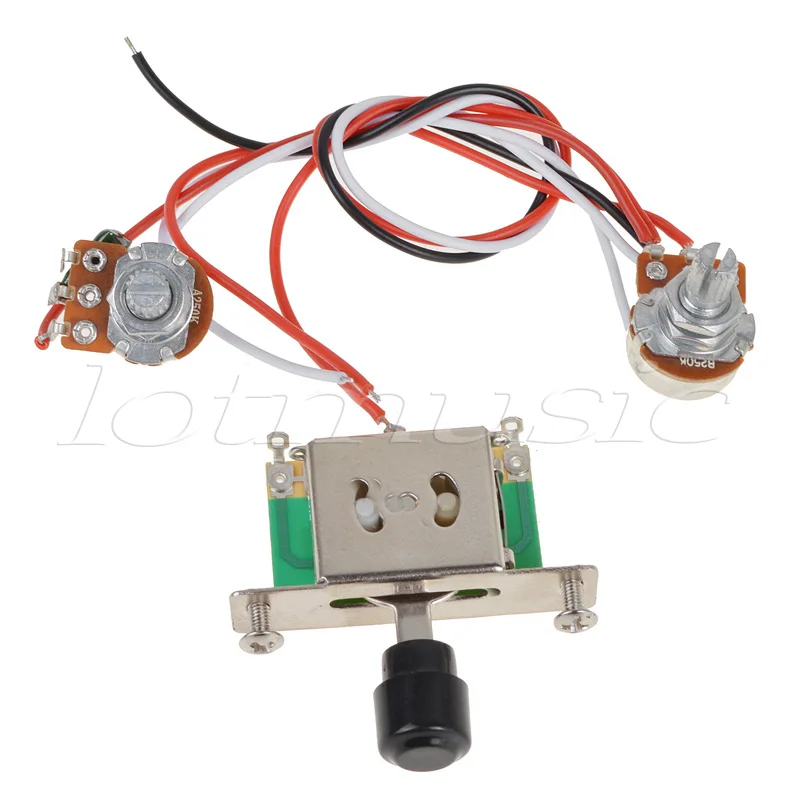 Жгут проводов для гитары 250 к 3 ходовой переключатель|guitar wiring harness|guitar wireswitch for guitar |