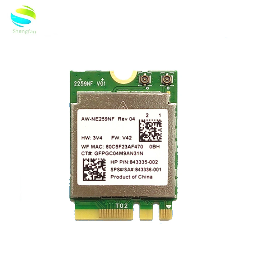 AW NE259NF RTL8188EE 2 4 ГГц 802.11n NGFF Беспроводной WI FI карты 792202 001/ 792609 001/843336 001 аккумулятор