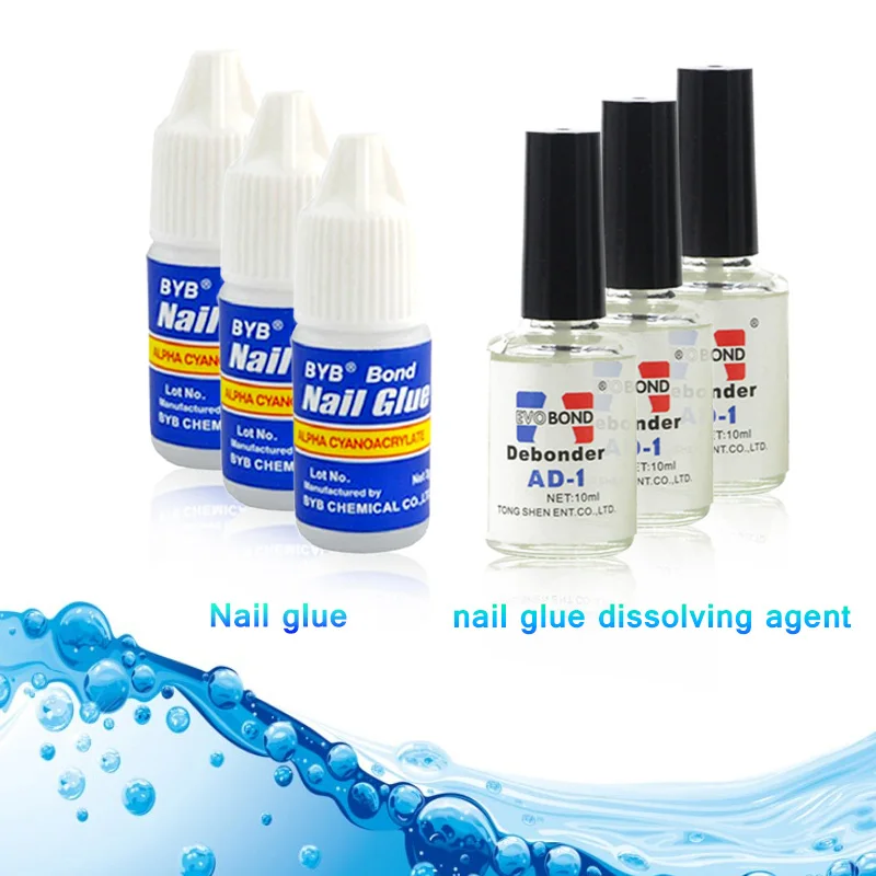 Эффективный жидкий клей для ногтей и комбинированный Гель лак удаления