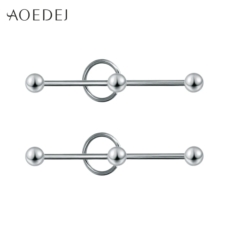 

AOEDEJ Ear Tragus Bar Barbells Stainless Steel Industrial Barbell Piercing Ear Cartilage Earring Piercing Jewelry Piercing Oreja