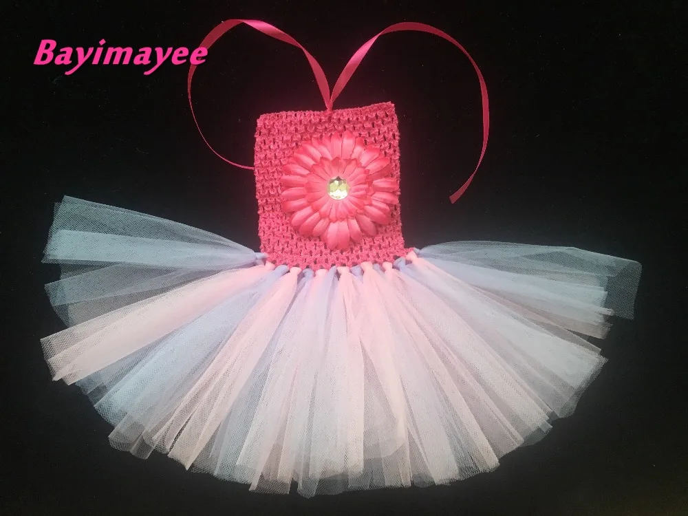 Милое Платье-пачка кроше для маленьких девочек Розница 1 слойный тюлевый